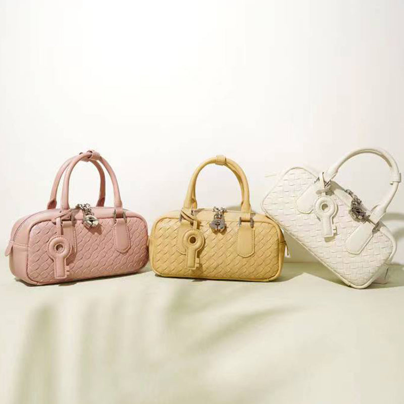 Chic convertible tote/crossbody bag, genuine leather multi-pocket wallet with gold hardware, elegant casual/party accessory