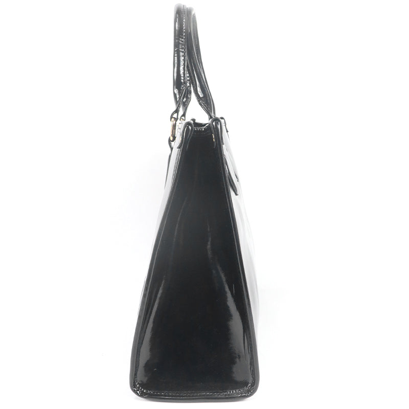 Gorfia black leather tote Bag