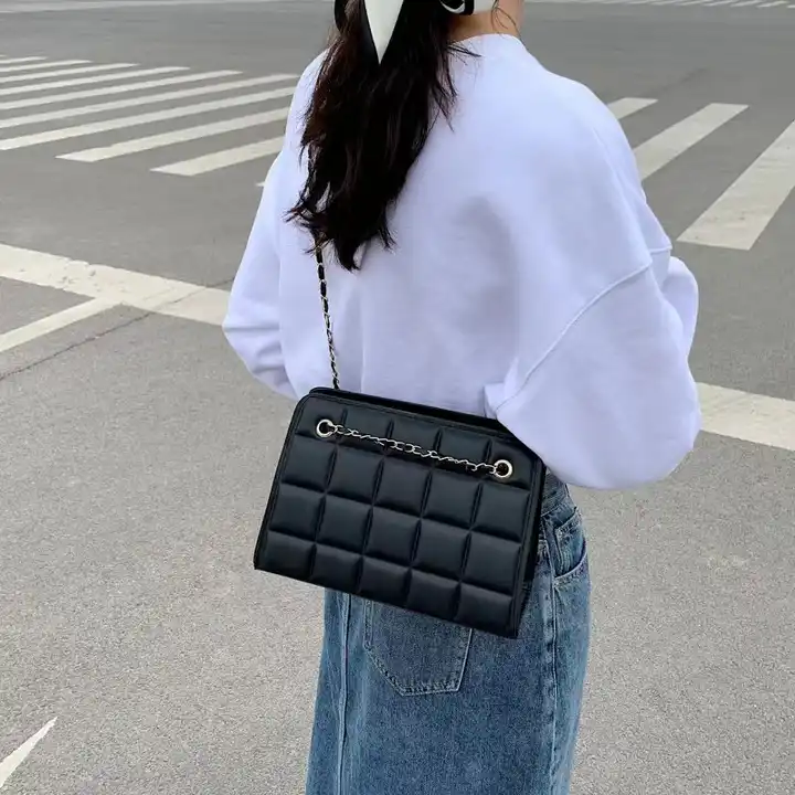 New Fashion Style Shoulder Bag Simple Design Handbag Tote Bag Plaid Crossbody Bag Shoulder Bag