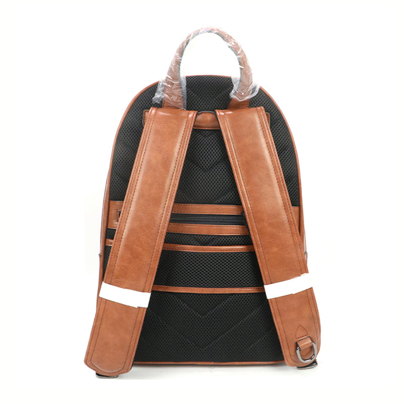 GORFIA large capacity PU leather backpack, men's retro brown backpack, women's multifunctional backpack, backpack Christmasgifts