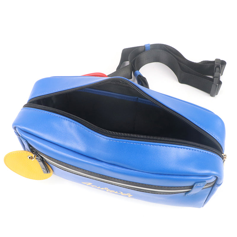 Gorfia Simple design PU leather multifunctional convenient chest bag shoulder bag messenger bag travel leisure travel gift Father's Day