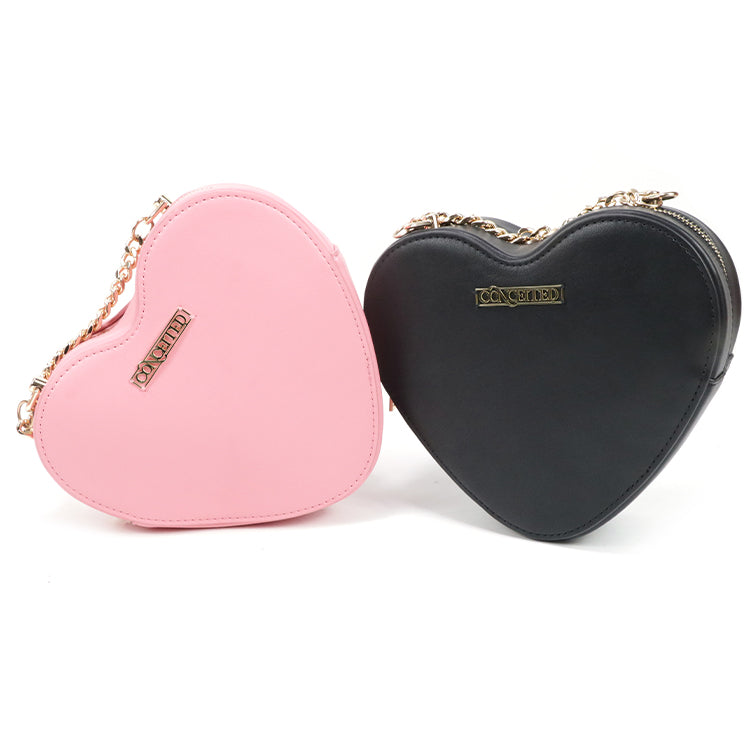 Gorfia Fashion ladies small messenger bag pink black shoulder bag versatile PU leather messenger bag shopping bag handbag