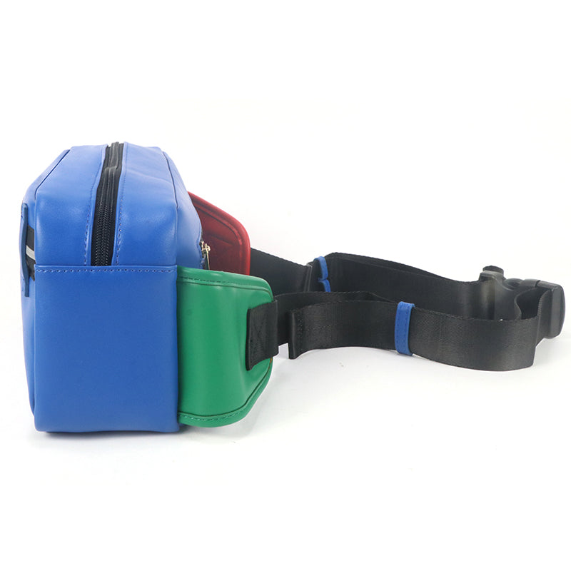 Gorfia Simple design PU leather multifunctional convenient chest bag shoulder bag messenger bag travel leisure travel gift Father's Day