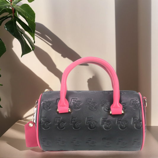 Gorfia Purple Leather Tote Bag