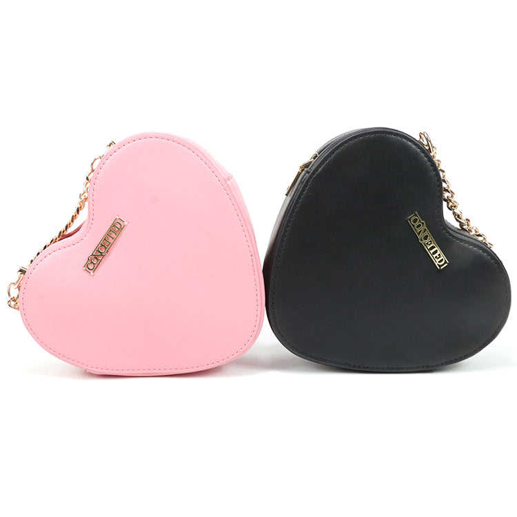 Gorfia Fashion ladies small messenger bag pink black shoulder bag versatile PU leather messenger bag shopping bag handbag