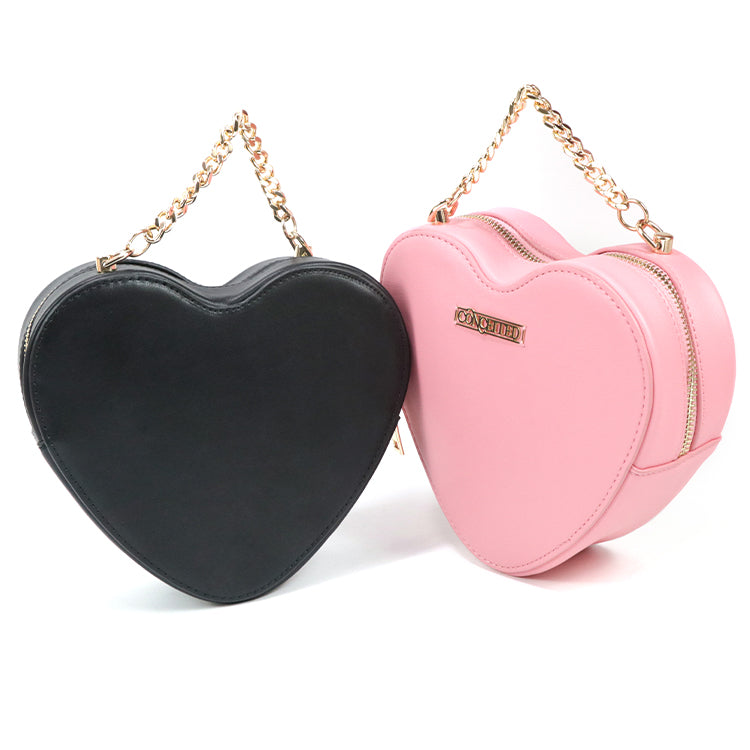 Gorfia Fashion ladies small messenger bag pink black shoulder bag versatile PU leather messenger bag shopping bag handbag