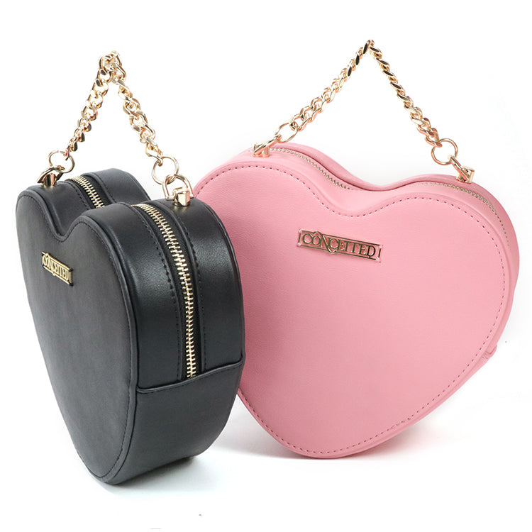 Gorfia Fashion ladies small messenger bag pink black shoulder bag versatile PU leather messenger bag shopping bag handbag