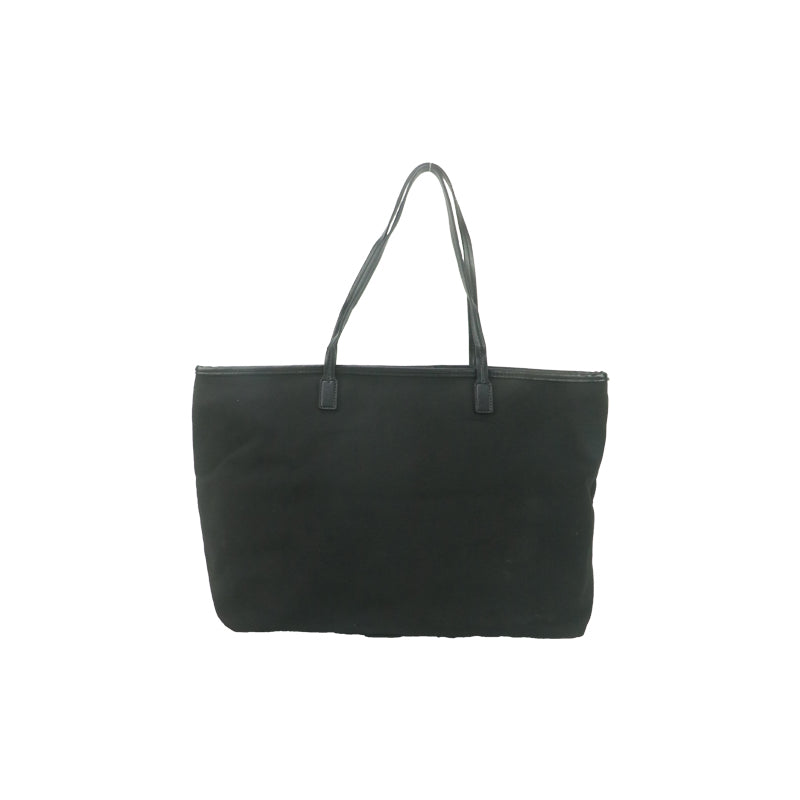 Gorfia Black Canvas Tote Bag