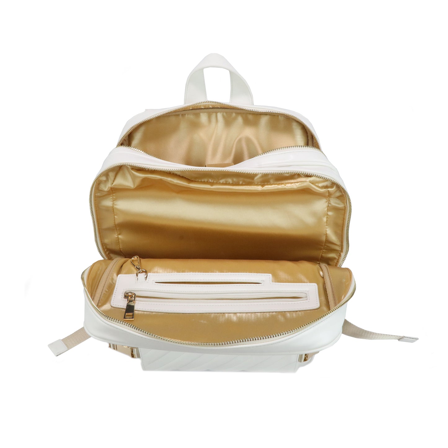 Gorfia Black Leather Ripple Backpack