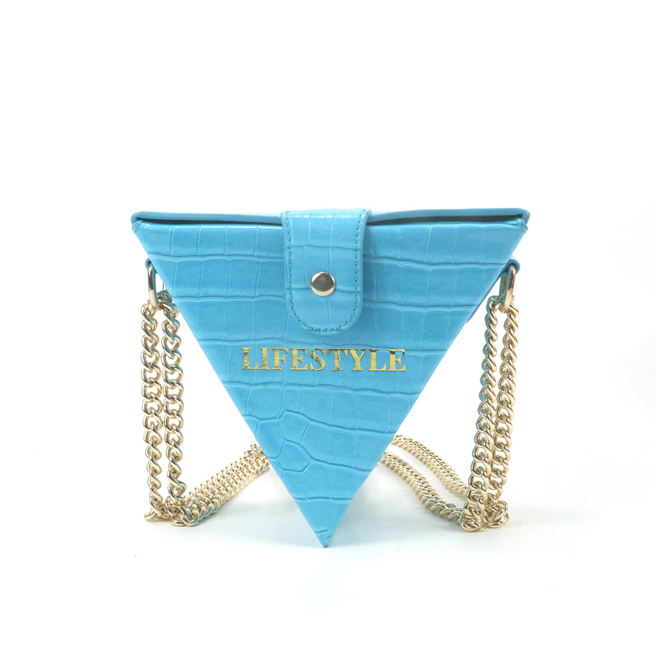 Gorfia Fashion Women's Bags PU Leather Triangle Handbag Casual Small Shoulder Bag Messenger Bag Chain Shoulder Strap Tote Bag